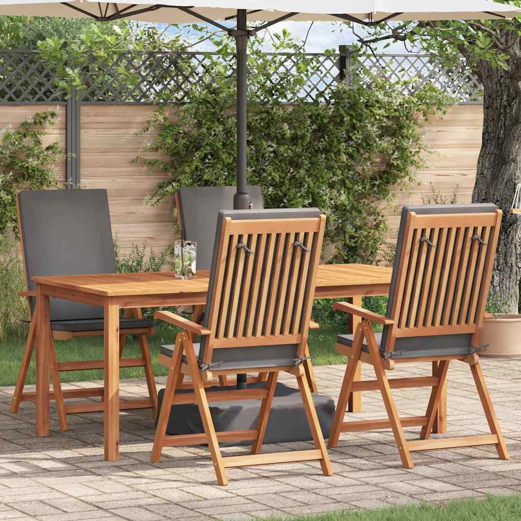 Chaise De Jardin 8 Pcs Marron Et Blanc 57 X 71,5 X 104 Cm
