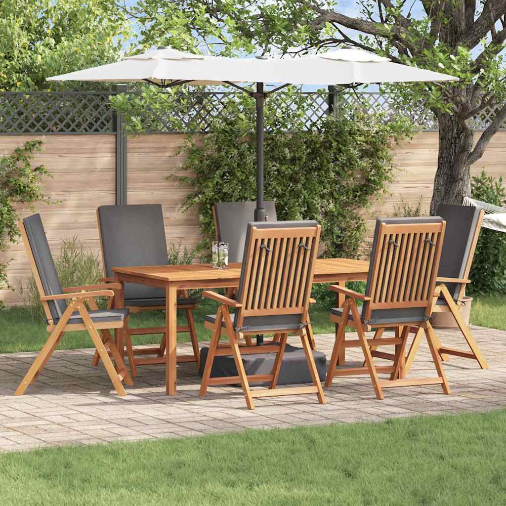 Chaise De Jardin 8 Pcs Marron Et Blanc 57 X 71,5 X 104 Cm