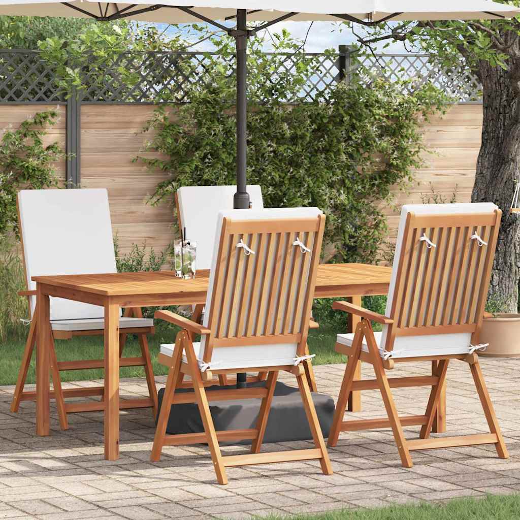 Chaise De Jardin 8 Pcs Marron Et Blanc 57 X 71,5 X 104 Cm