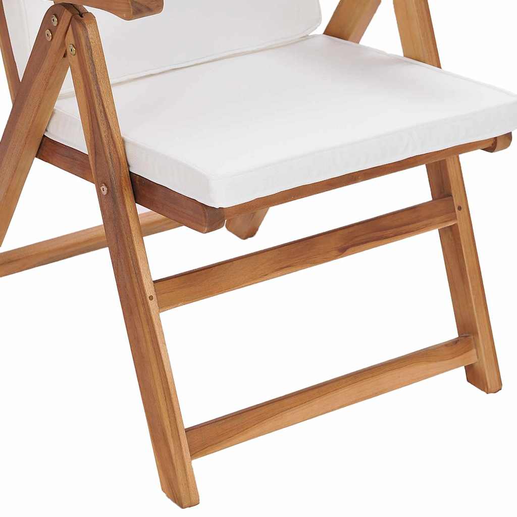 Chaise De Jardin 6 Pcs Marron Et Blanc 57 X 71,5 X 104 Cm