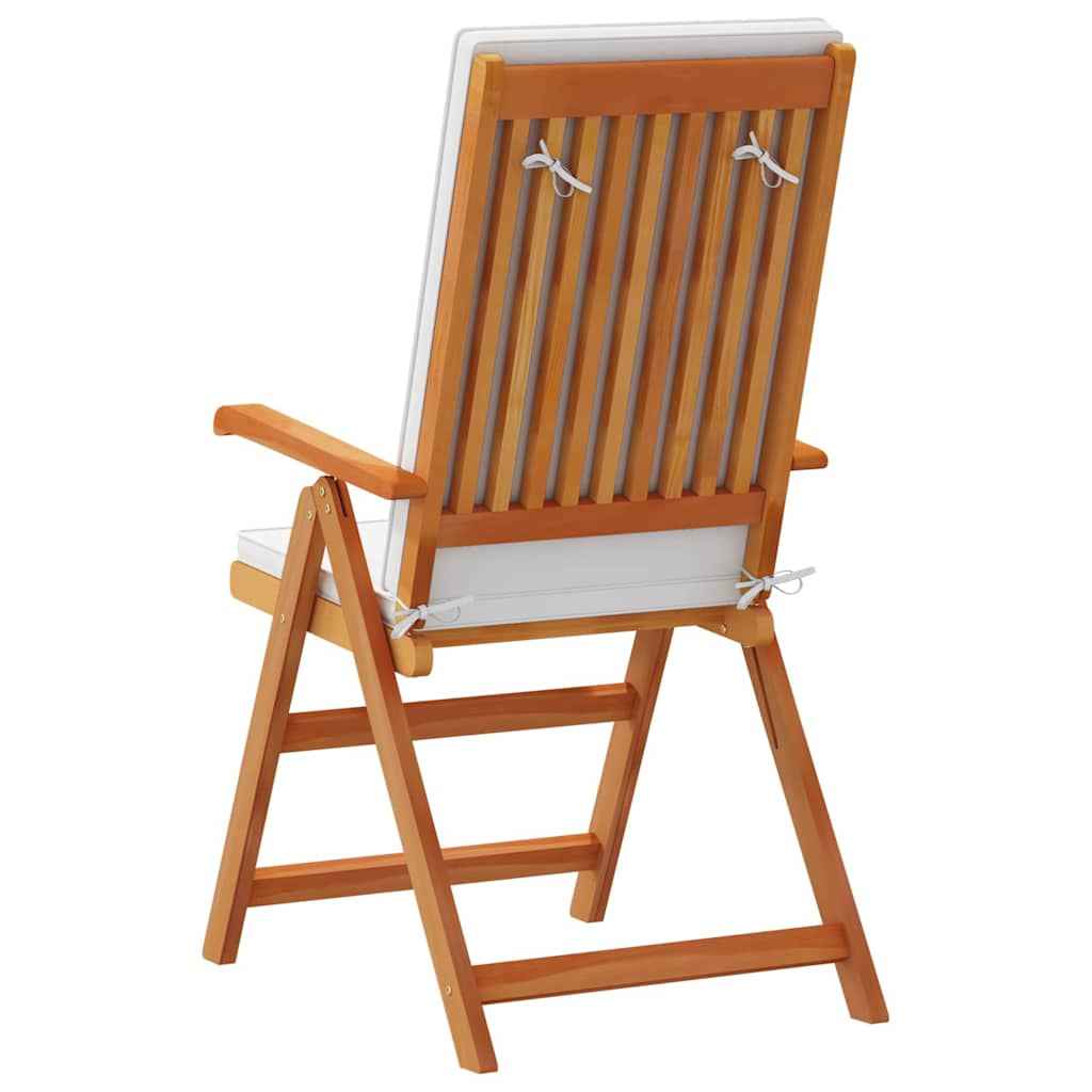Chaise De Jardin 6 Pcs Marron Et Blanc 57 X 71,5 X 104 Cm