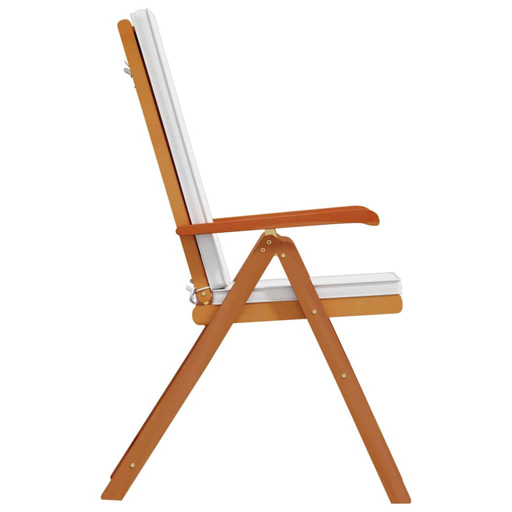 Chaise De Jardin 6 Pcs Marron Et Blanc 57 X 71,5 X 104 Cm