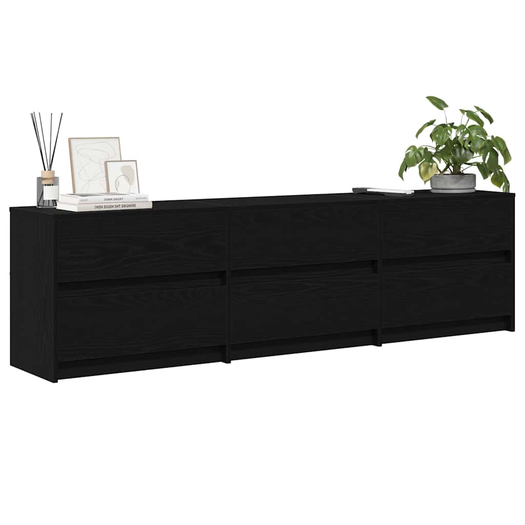 Unites Tv 2 Pcs 180 X 34 X 50 Cm Bois D'ingénierie