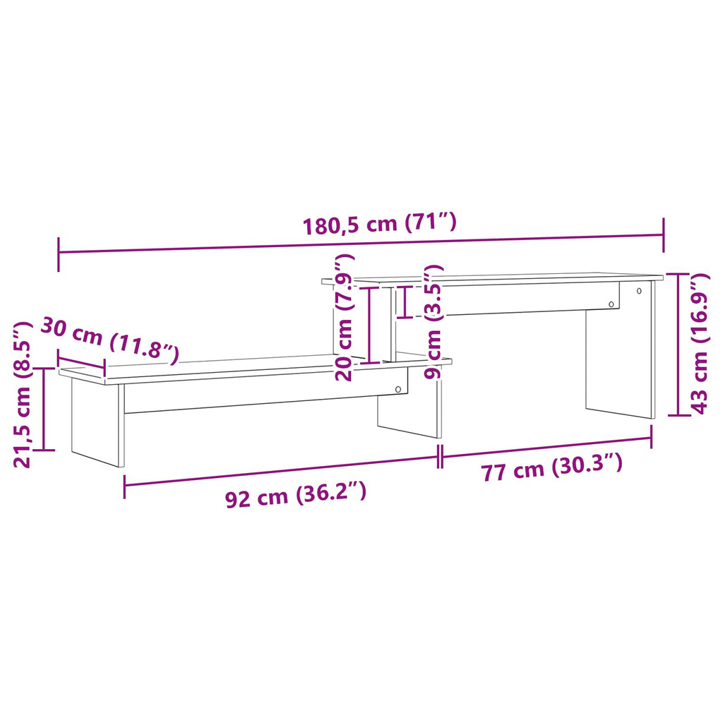 Ensemble Meuble Tv 180,5 X 30 X 43 Cm