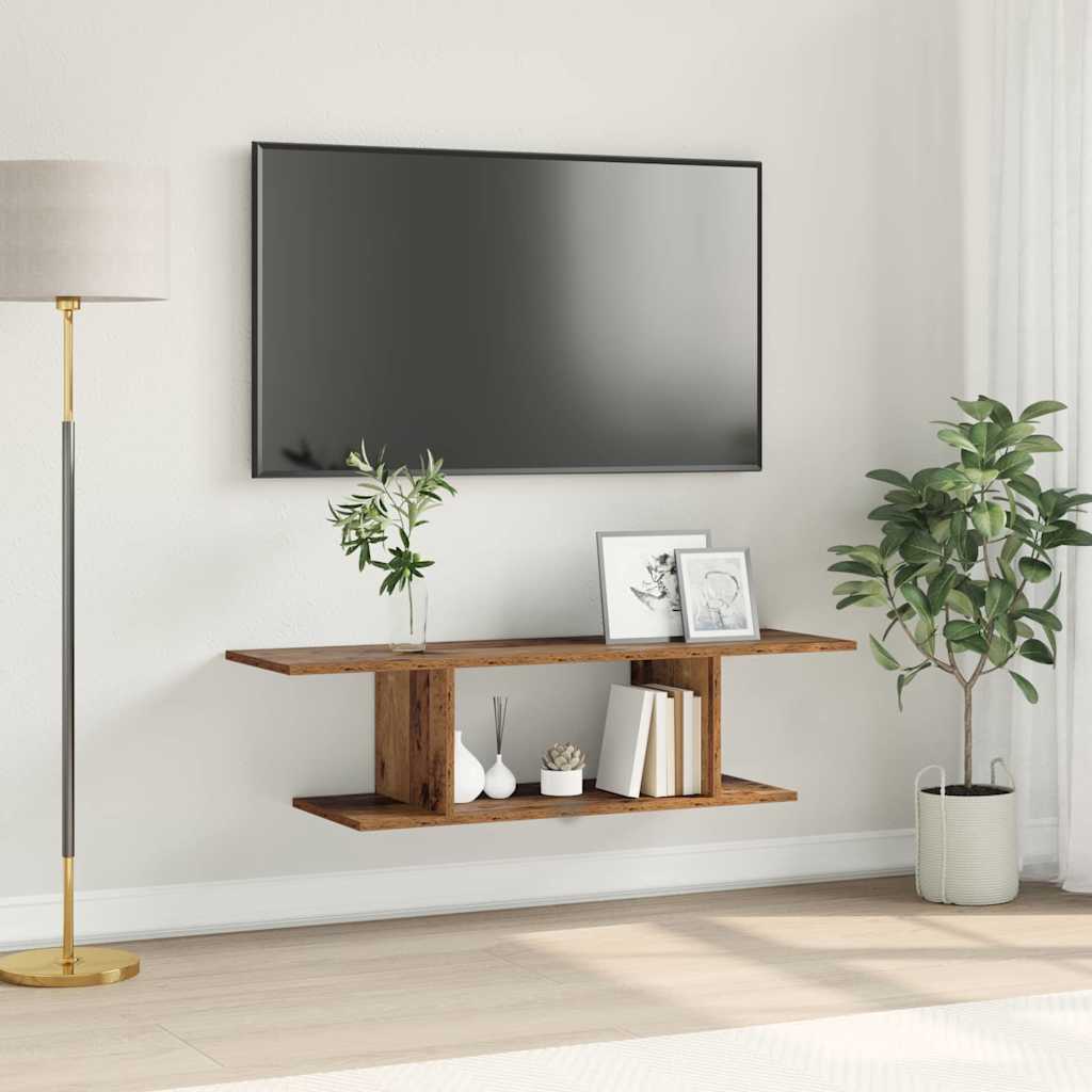Ensemble Meuble Tv Marron 103 X 30 X 26,5 Cm Bois D'ingénierie