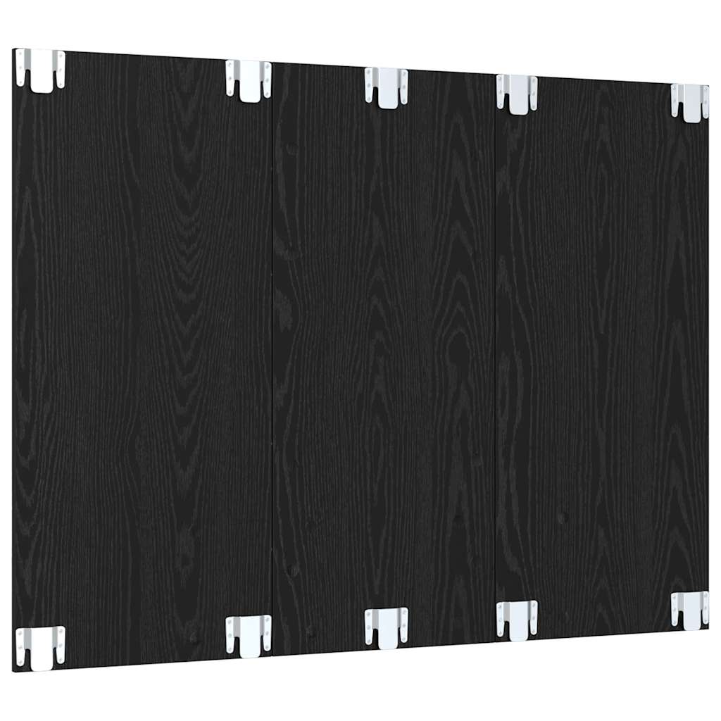 Ensemble Meuble Tv Montage Mural Chêne Noir 120 X 23,5 X 90 Cm