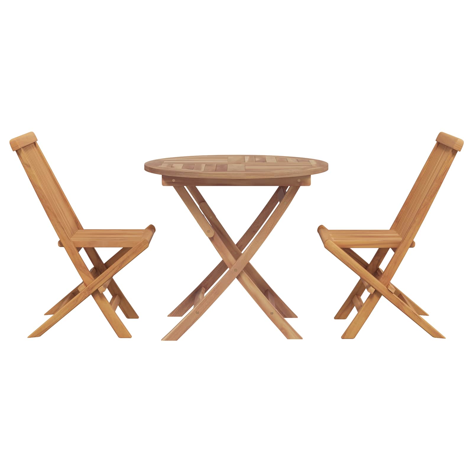 Ensemble De Salle À Manger Pour Jardin 3 Pcs Marron