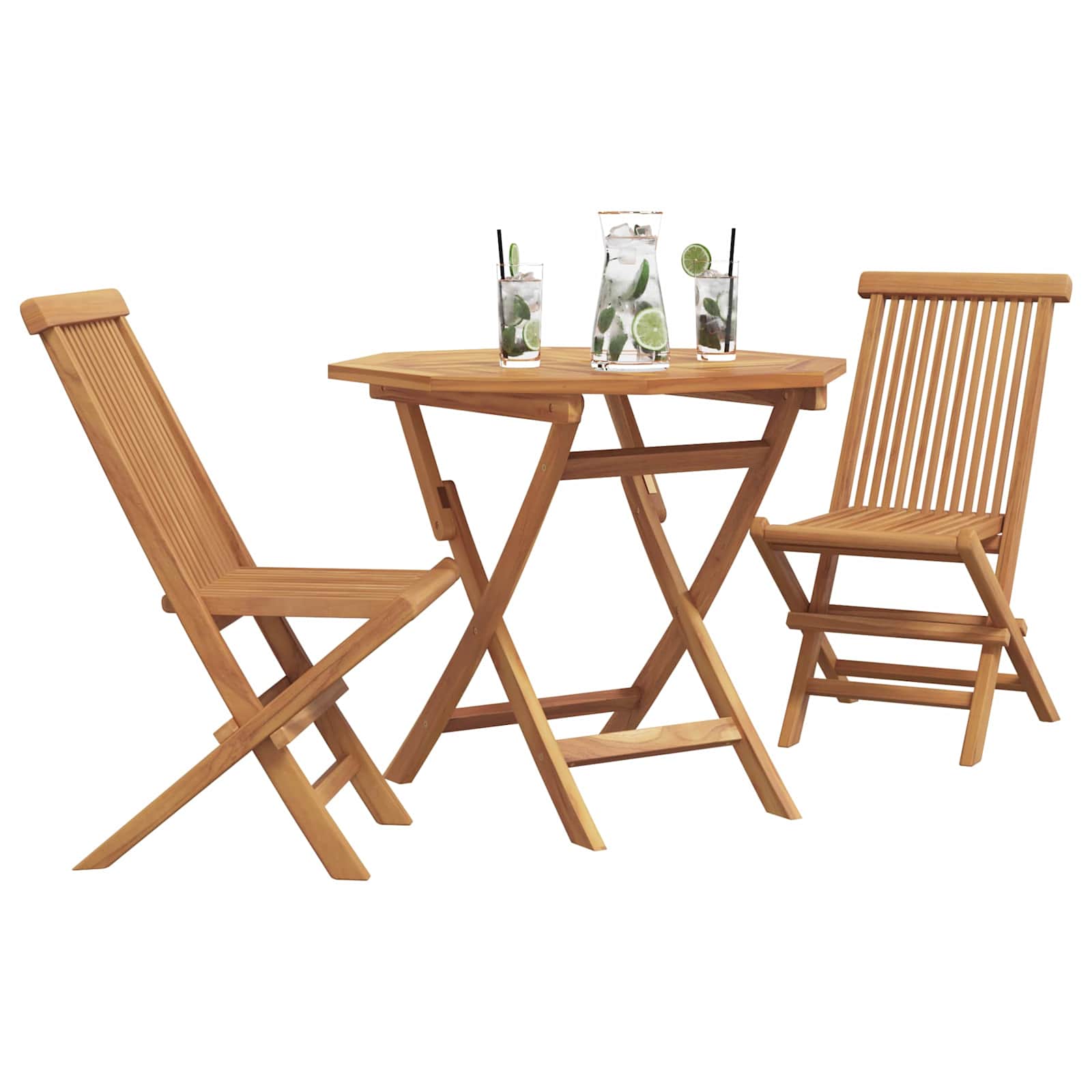 Ensemble De Salle À Manger Pour Jardin 3 Pcs Marron