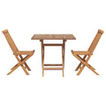 Ensemble De Salle À Manger Pour Jardin 3 Pcs Marron