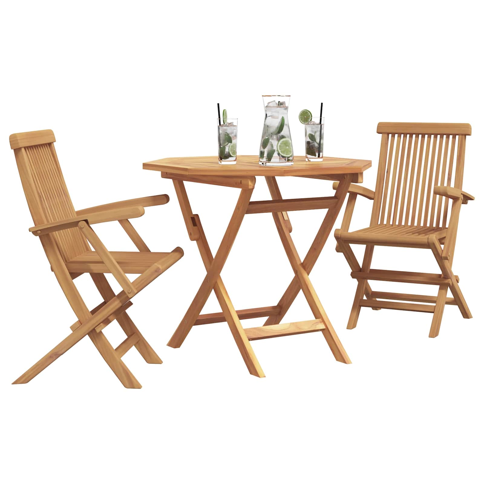 Ensemble De Salle À Manger Pour Jardin 3 Pcs Marron