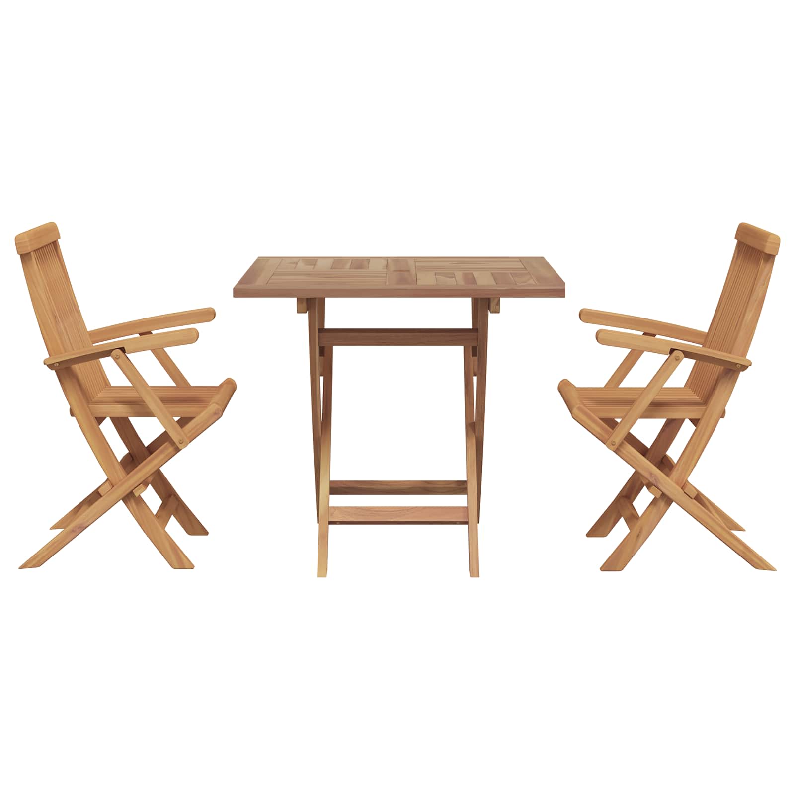 Ensemble De Salle À Manger Pour Jardin 3 Pcs Marron