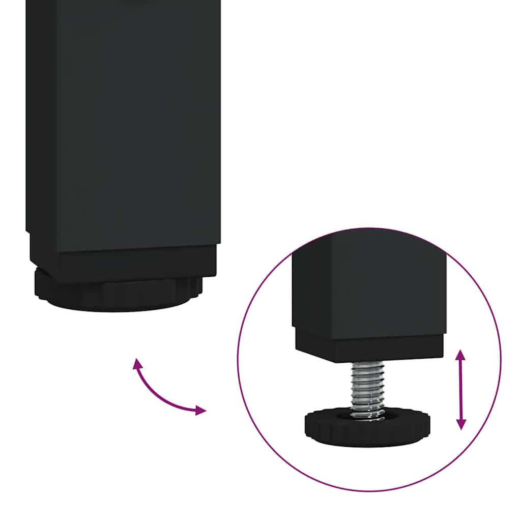 Meuble Tv 201 X 35 X 45 Cm Bois D'ingénierie Et Fer