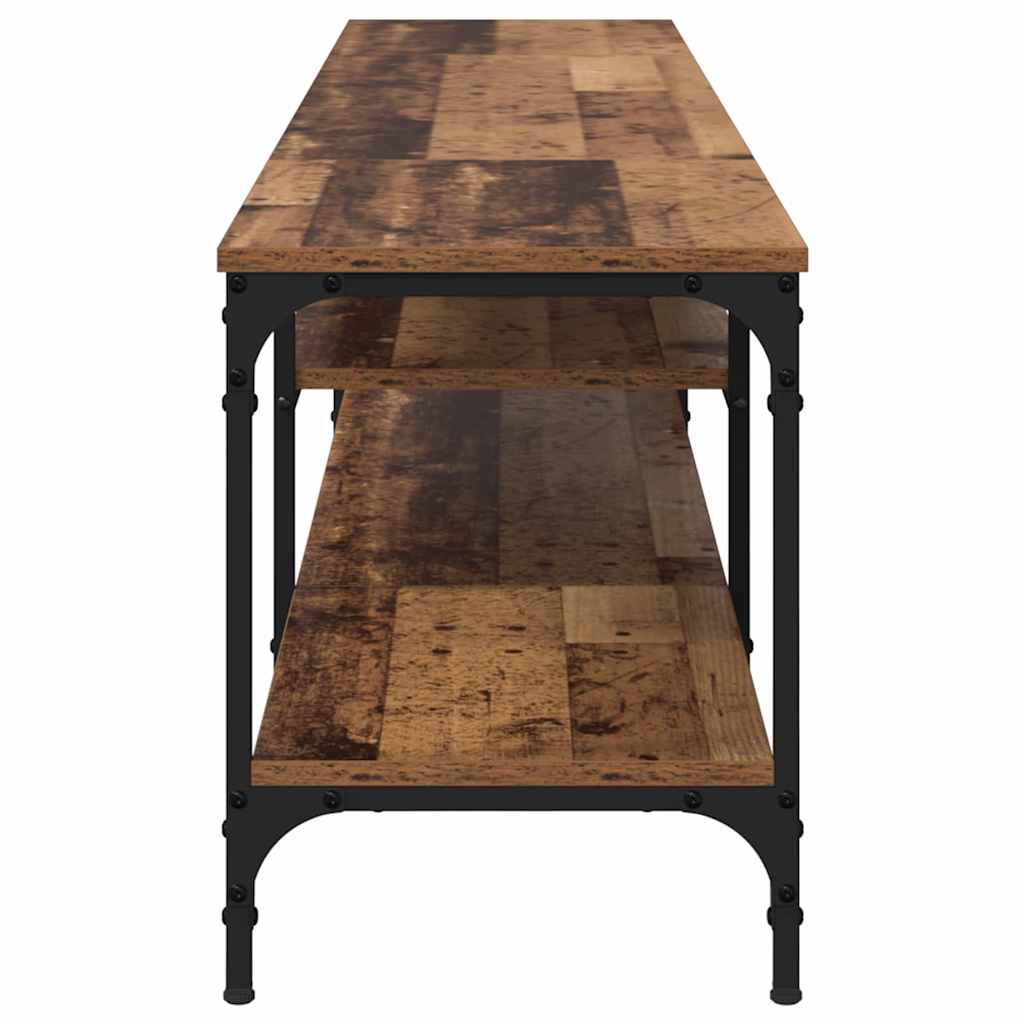 Meuble Tv 201 X 35 X 45 Cm Bois D'ingénierie Et Fer