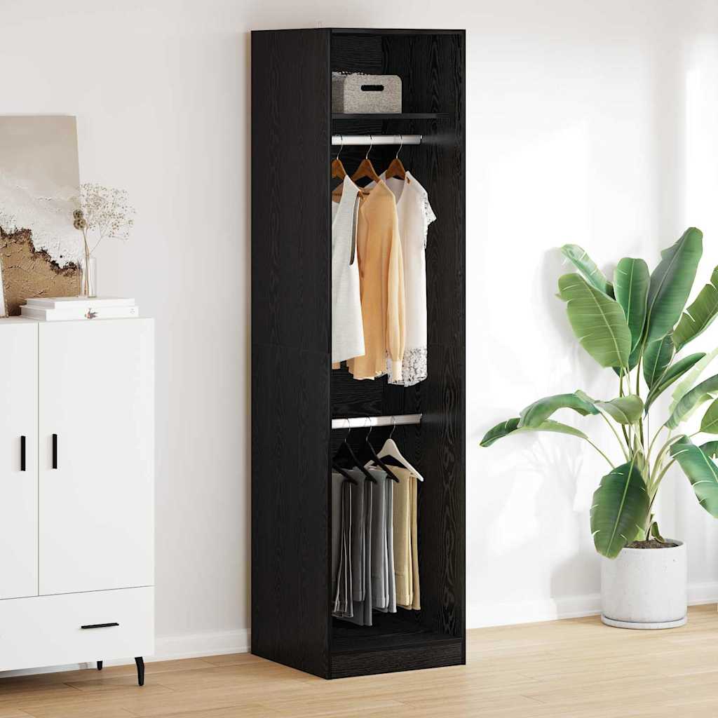Black Oak Cabinet 50 x 50 x 200 cm Engineered wood