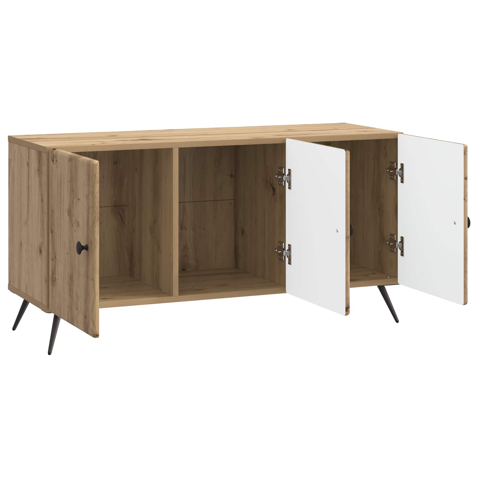 Meuble TV Chêne artisanal 99 x 34,5 x 50 cm Bois d'ingénierie