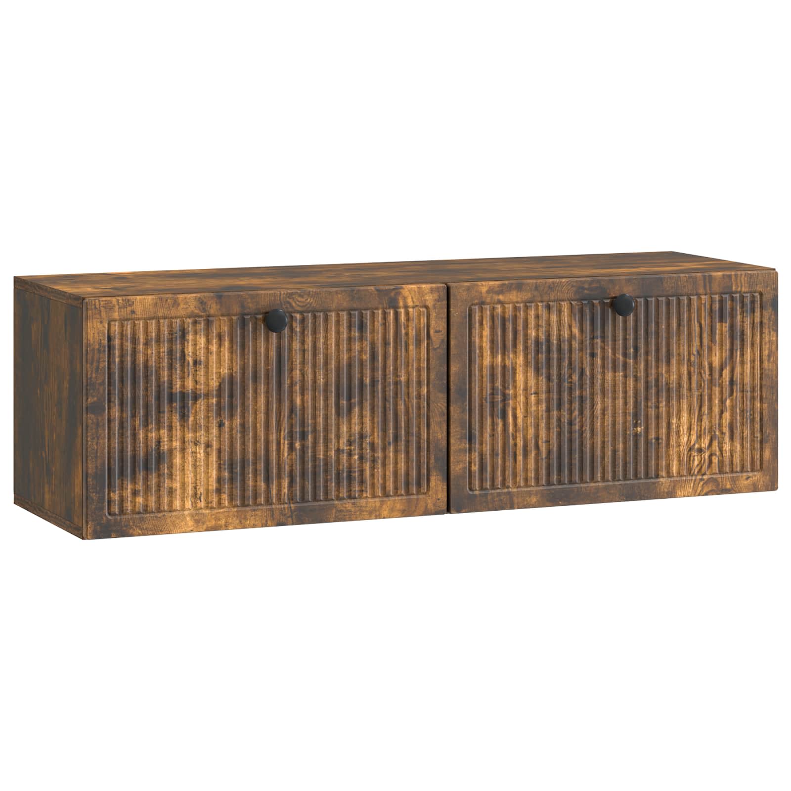 Meuble TV mural Chêne fumé 98 x 31 x 30 cm Bois d'ingénierie