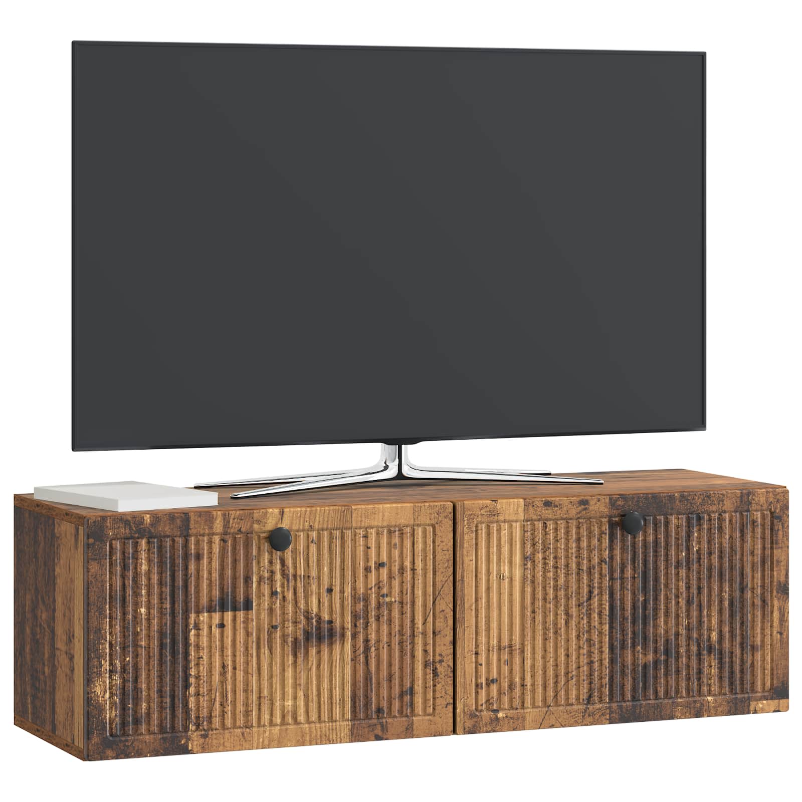 Meuble TV mural Bois ancien 98 x 31 x 30 cm Bois d'ingénierie