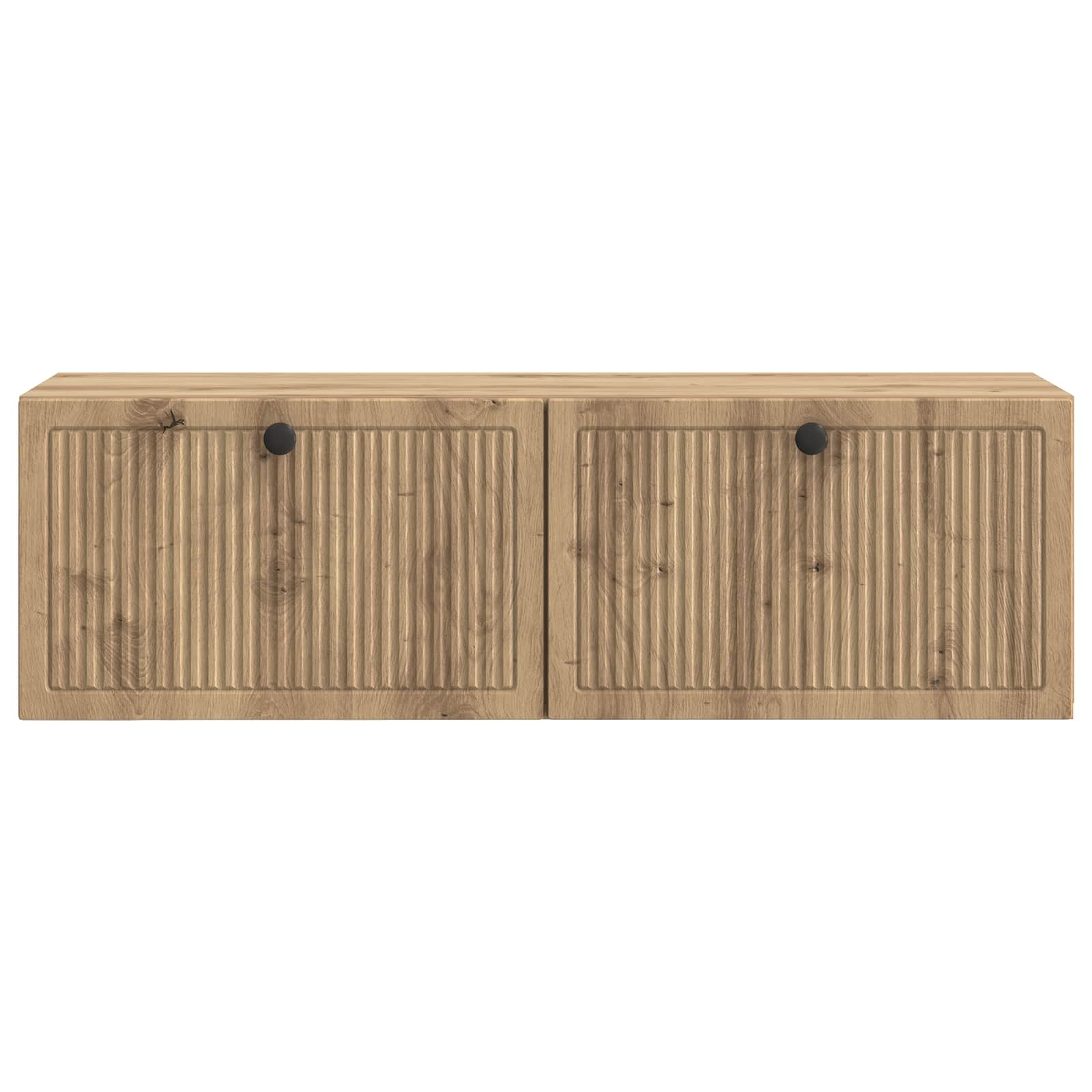 Meuble TV mural Montage mural Chêne artisanal 98 x 31 x 30 cm