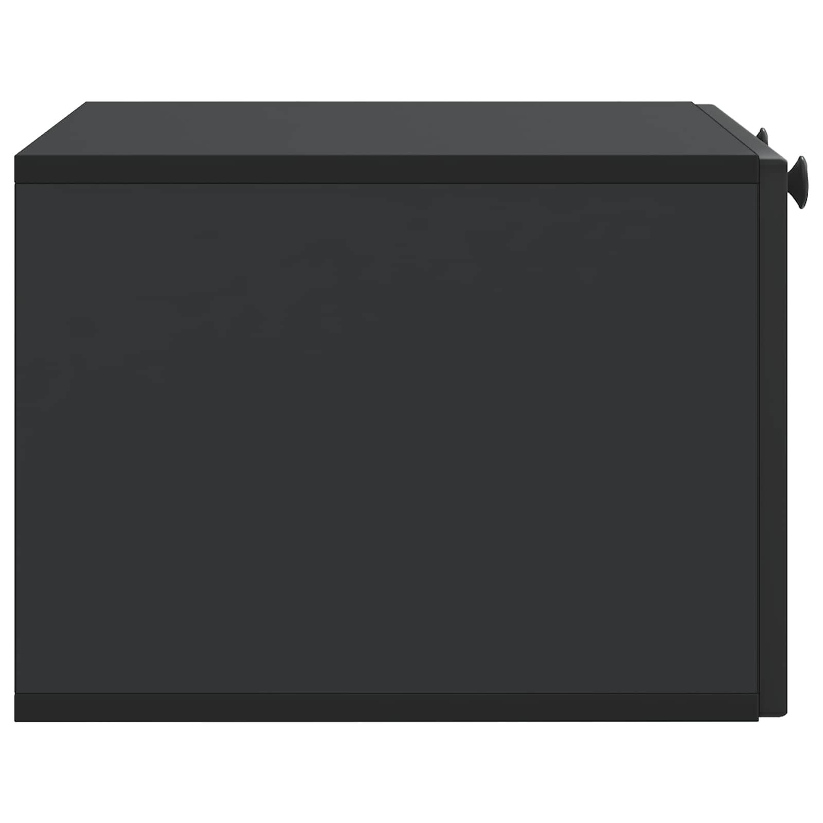 Meuble TV mural Noir 59,5 x 41 x 30 cm Bois d'ingénierie