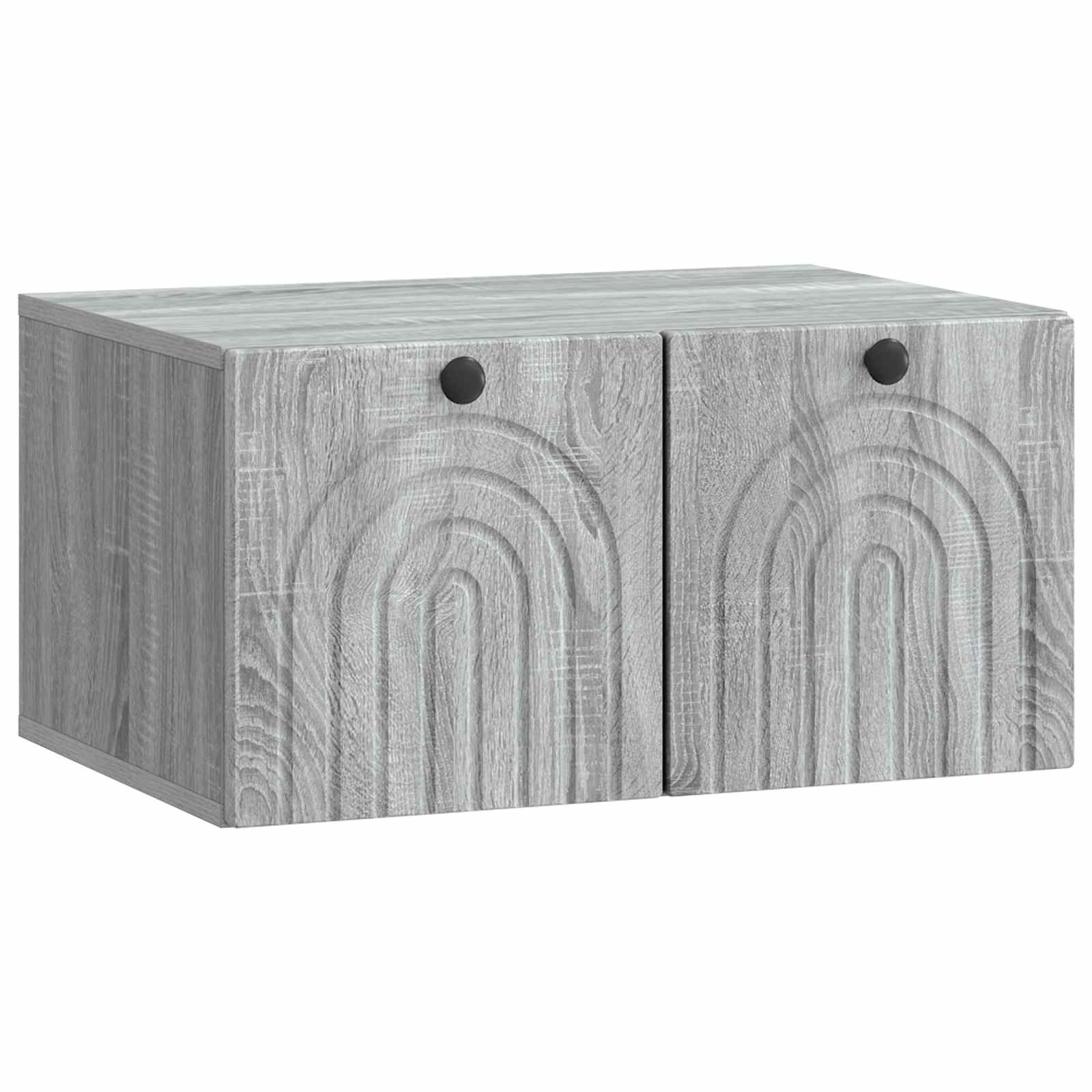 Meuble TV mural Sonoma gris 59,5 x 41 x 30 cm Bois d'ingénierie