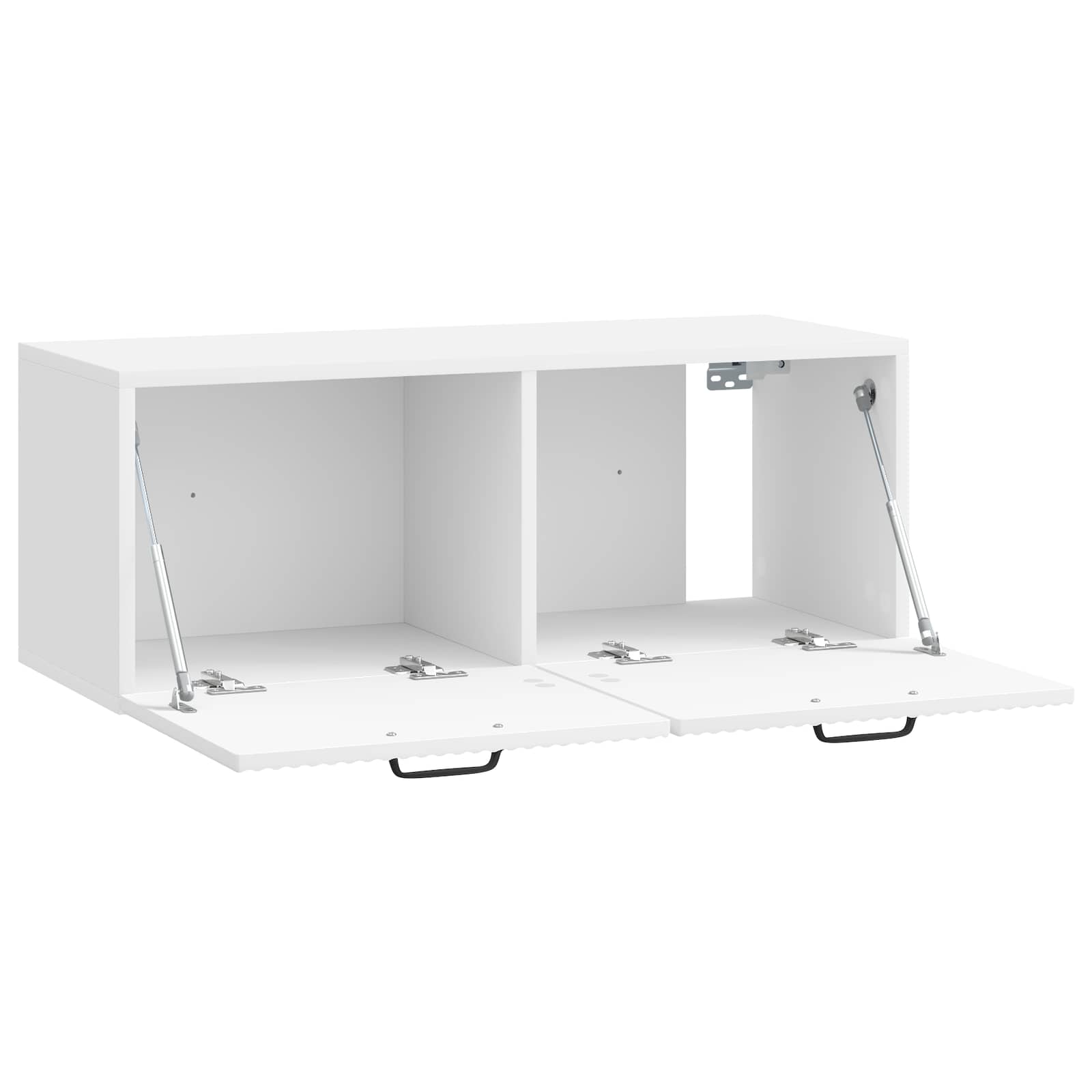 Meuble TV mural Montage mural Blanc brillant 78,5 x 31 x 30 cm