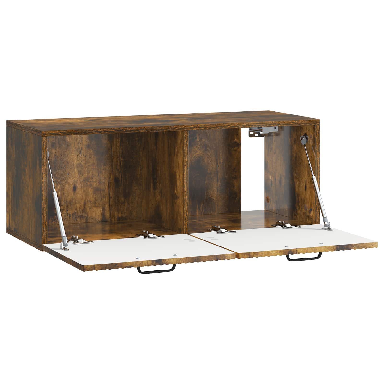 Meuble TV mural Chêne fumé 78,5 x 31 x 30 cm Bois d'ingénierie