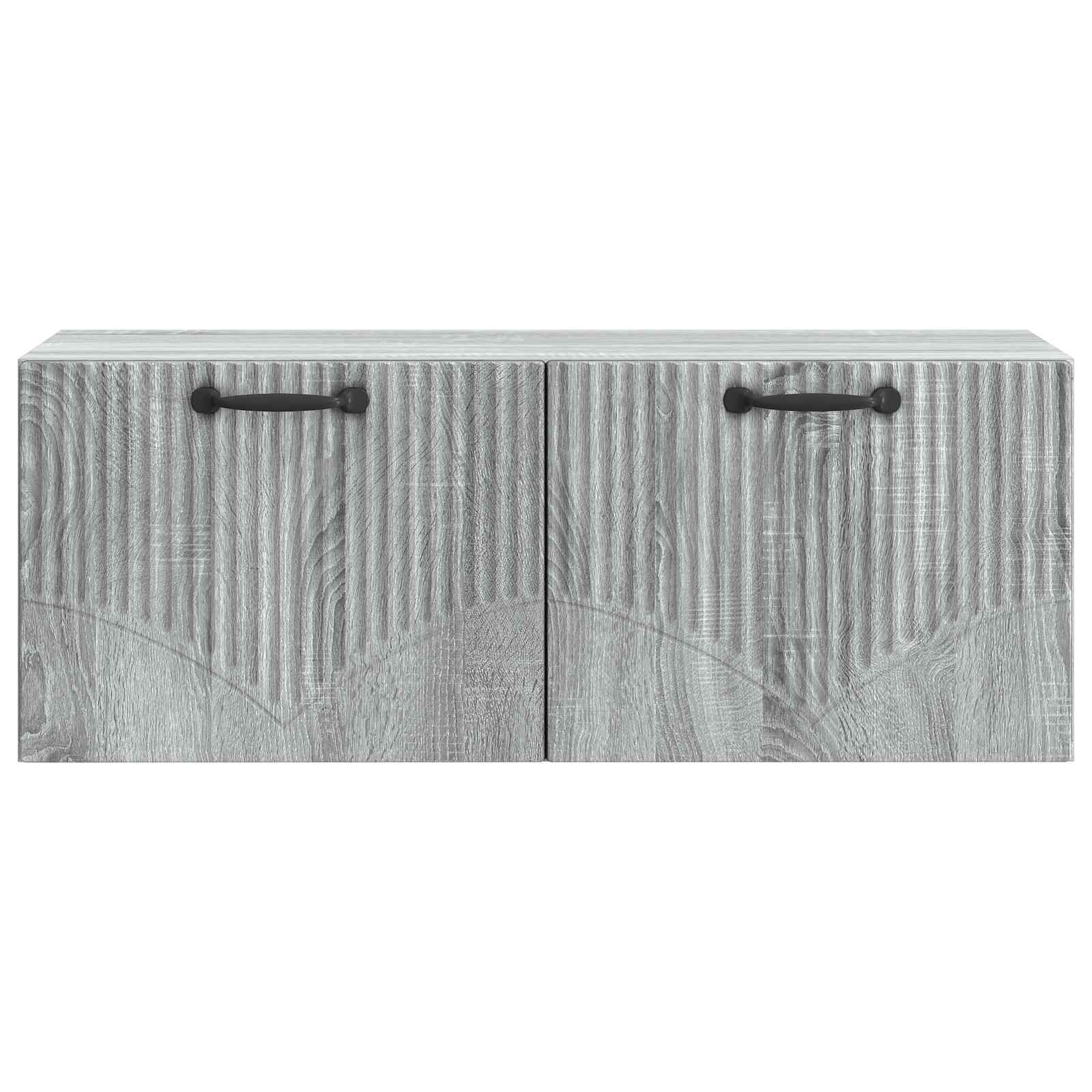 Meuble TV mural Sonoma gris 78,5 x 31 x 30 cm Bois d'ingénierie