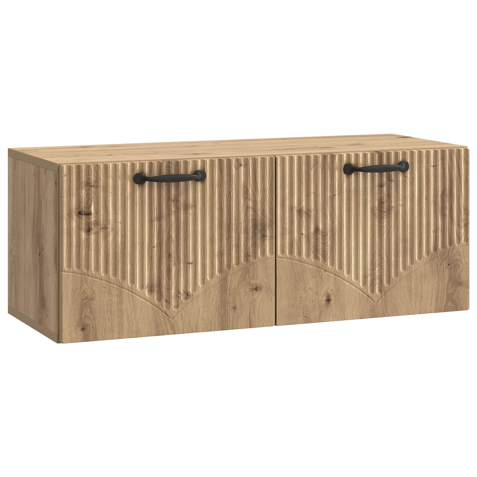 Meuble TV mural Montage mural Chêne artisanal 78,5 x 31 x 30 cm