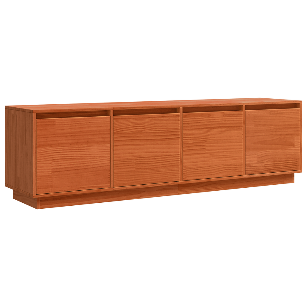 Meuble Tv Marron 156 X 37 X 45 Cm Bois D'ingénierie