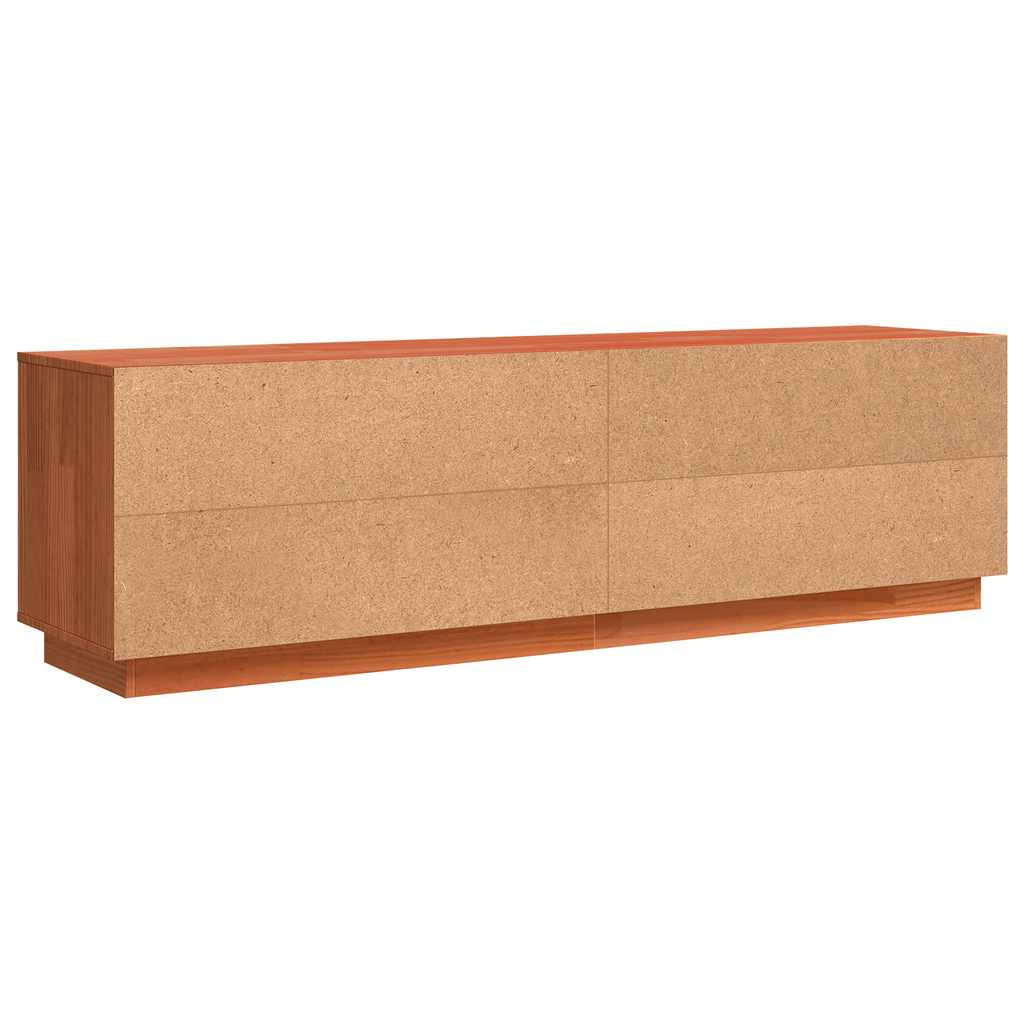 Meuble Tv Marron 156 X 37 X 45 Cm Bois D'ingénierie