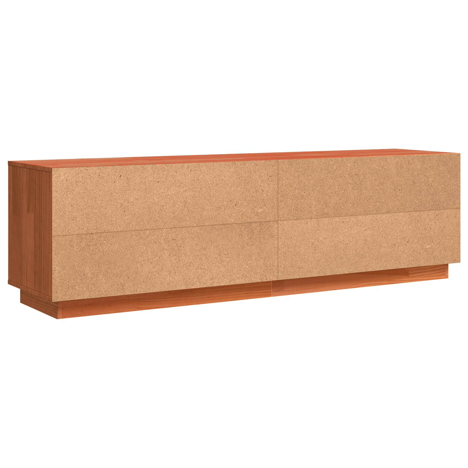 Meuble Tv Marron 156 X 37 X 45 Cm Bois D'ingénierie