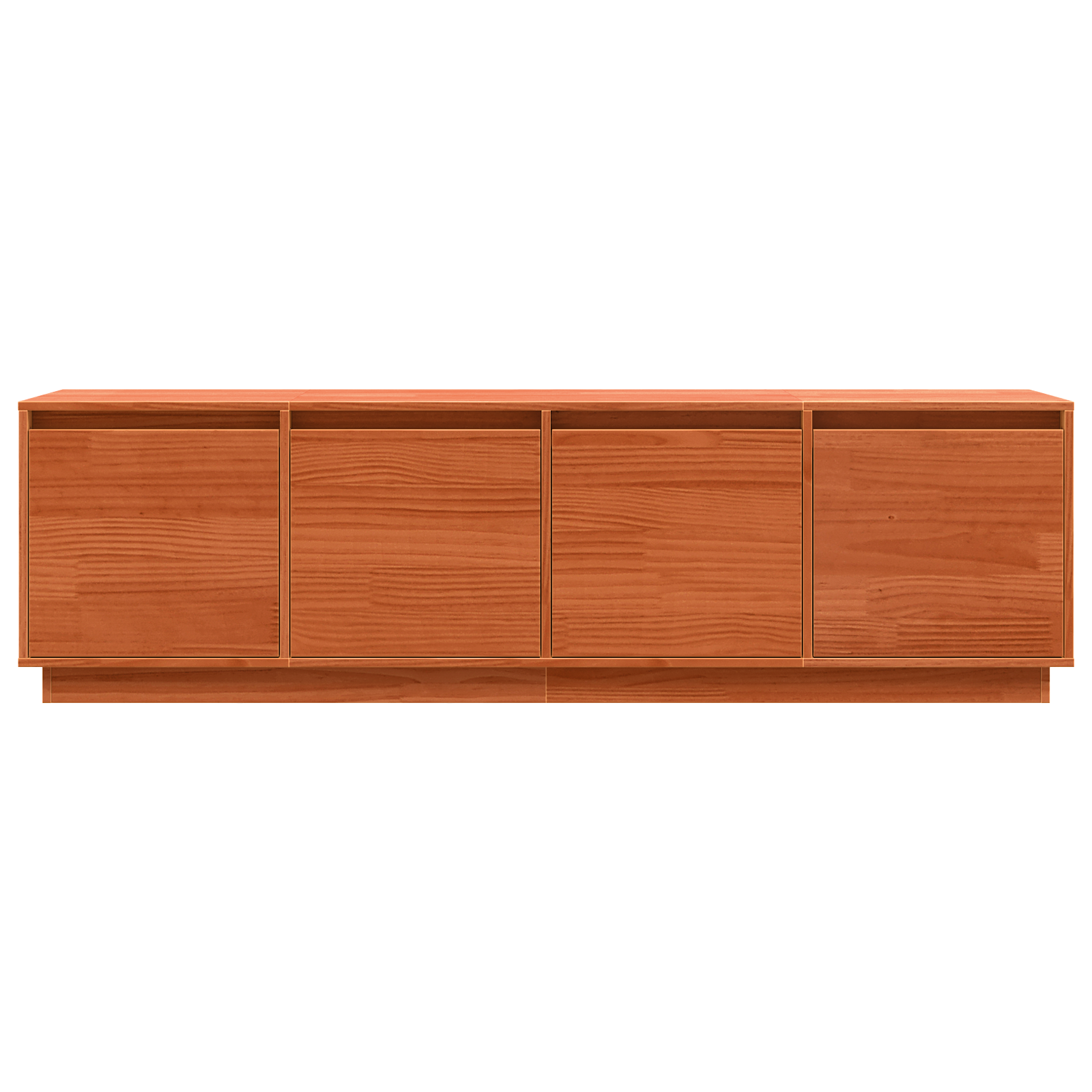 Meuble Tv Marron 156 X 37 X 45 Cm Bois D'ingénierie