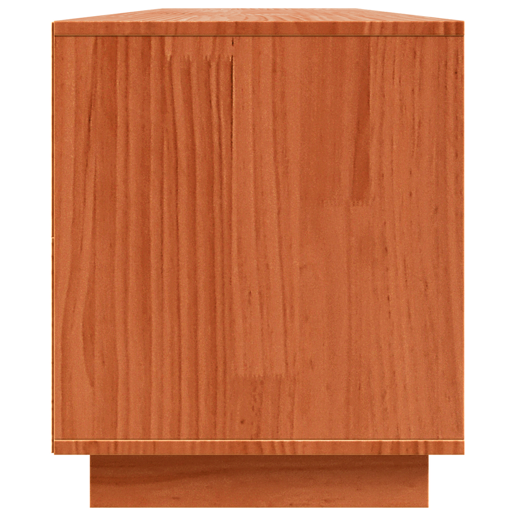 Meuble Tv Marron 156 X 37 X 45 Cm Bois D'ingénierie